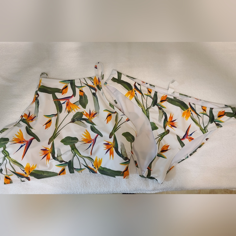 Ripzone Bird Of Paradise Tropical Bikini Set Size M - Picture 4 of 13